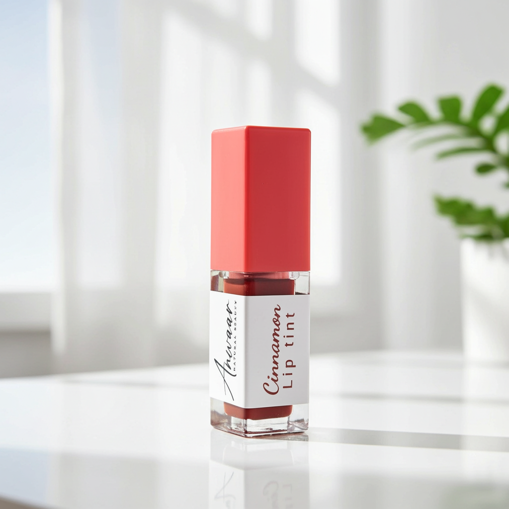 تنت الشفاه بالقرفة